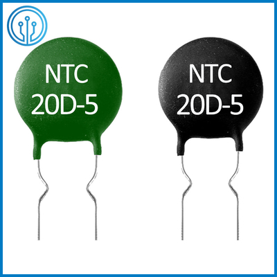 NTCの否定的な温度係数のサーミスター20D-5 20のオーム20% 5mm 0.6A THTの放射状のもの