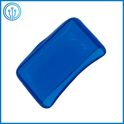 5x20mmガラス陶磁器の透明な30Aポリ塩化ビニールのヒューズ カバー青いROHSヒューズのホールダーのブロック