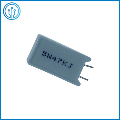 穴の陶磁器の包装されたセメント固定Wirewound力の抵抗器5W 47K 5%を通したSQM
